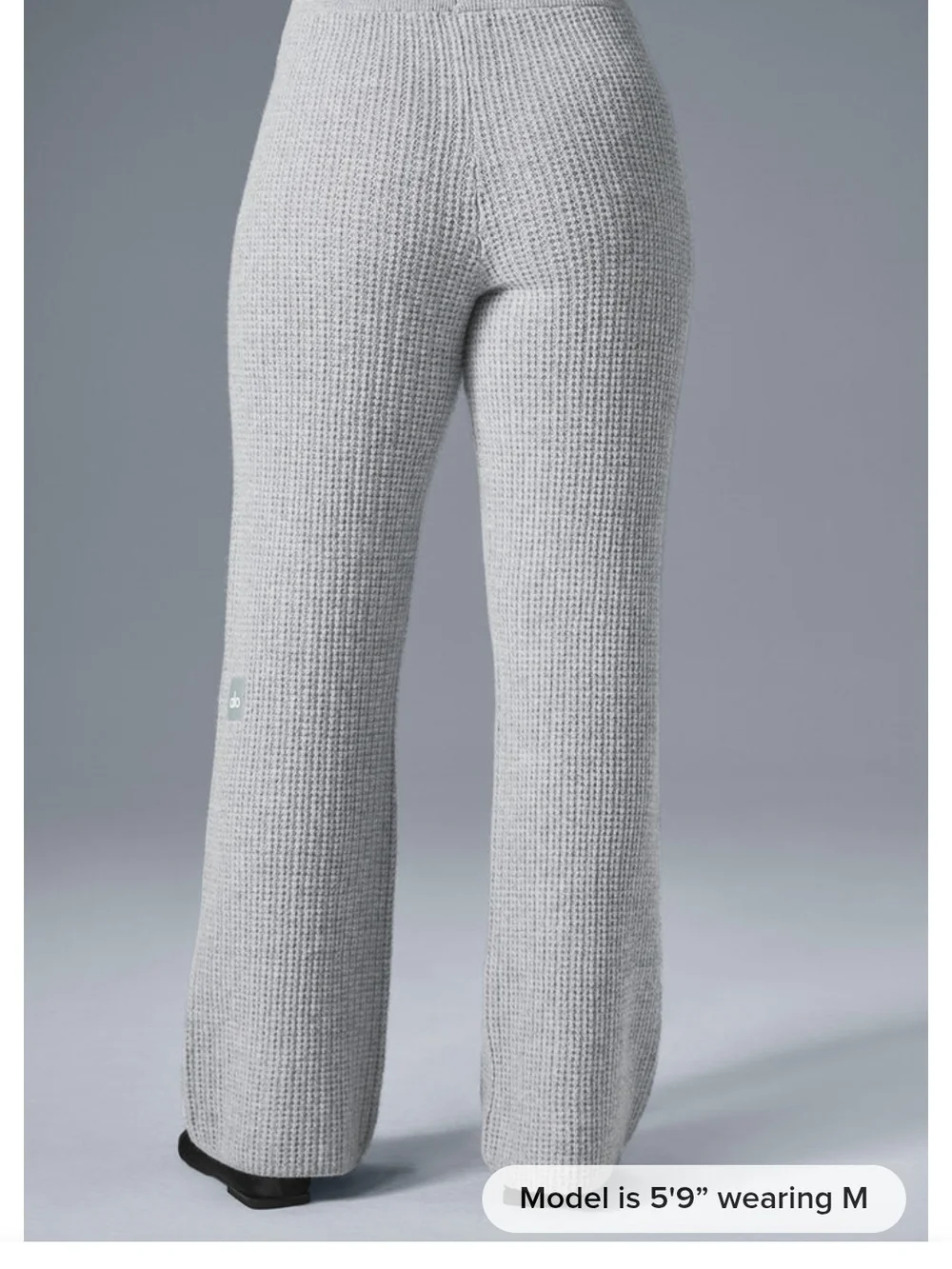 Alo Cashmere High-Waist Plush Waffle Pant